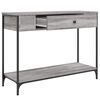 vidaXL Tavolino Consolle Grigio Sonoma 100x34,5x75cm Legno Multistrato