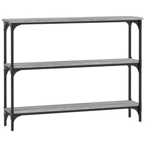 vidaXL Tavolino Consolle Grigio Sonoma 100x22,5x75cm Legno Multistrato