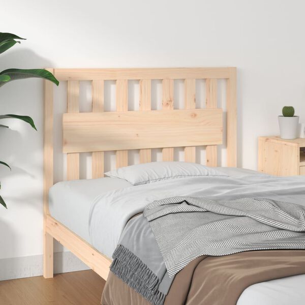 vidaXL Testiera per Letto 105,5x4x100 cm Legno Massello di Pino