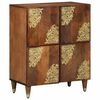 vidaXL Credenza Marrone 60 x 33 x 75 cm Legno di mango massello