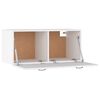 vidaXL Mobile a Parete Bianco 80x36,5x35 cm in Legno Multistrato