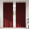 vidaXL Tende oscuranti 2 pcs Rosso Vino 140 x 260 cm Velluto