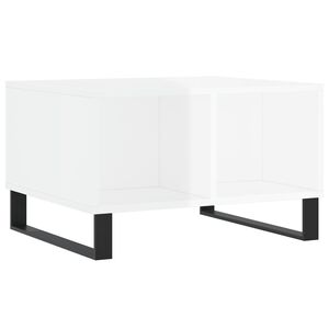 vidaXL Tavolino Salotto Bianco Lucido 60x50x36,5 cm Legno Multistrato