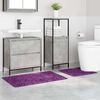 vidaXL Set di tappetini antiscivolo per il bagno 2 pcs Viola PP