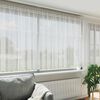 vidaXL Tenda in Pizzo con tende Floreale Bianco 140x900cm Poliestere