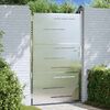 vidaXL Cancello da giardino Argento 100 x 150 cm Acciaio inossidabile