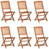 vidaXL Set da Pranzo da Giardino 7pz 180x90x75cm Legno Massello Acacia