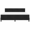 vidaXL Letto a molle con materasso Nero 180 x 200 cm Velluto