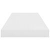 vidaXL Scaffali a Parete 4 pz Bianco Lucido 60x23,5x3,8 cm in MDF