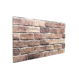 vidaXL Pannelli da parete 10 pz 100 x 50 cm Marrone e Grigio