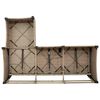 vidaXL Set Divano da Giardino 3 pz con Cuscini a L Beige in Polyrattan