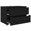 vidaXL Armadio Nero 80 x 48 x 57 cm Legno multistrato