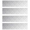 vidaXL Gradini per Scale 4 pz 80 x 20 cm Argento Alluminio