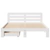 vidaXL Letto senza Materasso Bianco 140x190 cm Legno Massello di Pino
