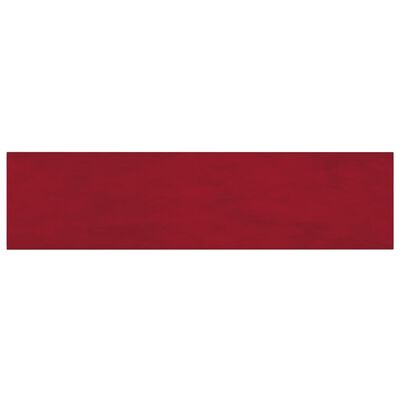 vidaXL Pannelli Murali 12 pz Rosso Vino 60x15 cm Velluto 1,08 m²