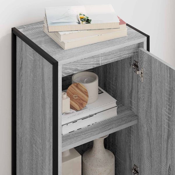 vidaXL Credenza Grigio Sonoma 43 x 36 x 75,5 cm Legno multistrato