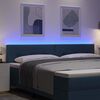 vidaXL Testiera LED con luci a strisce a LED Blu 200 cm Poliestere