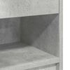 vidaXL Comodino con Cassetto Grigio Cemento 39x28x41 cm