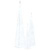 vidaXL Set Coni Luce LED Decorativi Acrilici Bianco Freddo 30/45/60cm