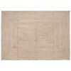 vidaXL Tappeto da Area Naturale e Bianco 200 x 290 cm Juta