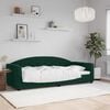 vidaXL Letto da Giorno Verde Scuro 90x200 cm in Velluto