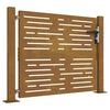 vidaXL Cancello da giardino 100x75 cm in acciaio Corten design quadrato