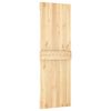 vidaXL Porta Scorrevole con Set Hardware 70x210 cm Legno Massello Pino