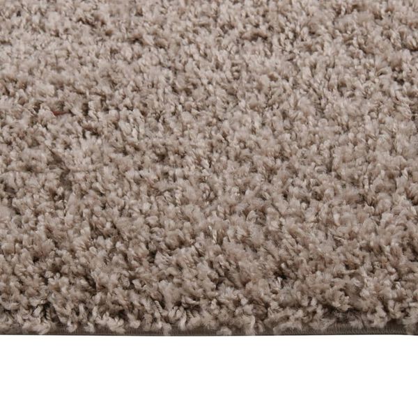 vidaXL Tappeto Shaggy a Pelo Alto Beige 80x150 cm