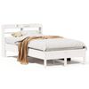 vidaXL Letto senza Materasso Bianco 120x190 cm Legno Massello di Pino