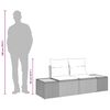 vidaXL Divano da giardino Grigio 184 x 62 x 85cm polyrattan