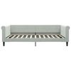 vidaXL Divano Letto Estraibile Cassetti Grigio Chiaro 100x200 Velluto