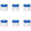vidaXL Film adesivo per mascheratura 6 pz Trasparente e Blu