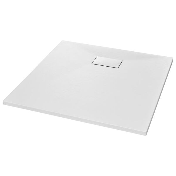 vidaXL Piatto Doccia in SMC Bianco 90x90 cm