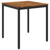 vidaXL Tavolo da cena da giardino Naturale e Nero 70 x 68,5 x 75 cm