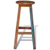 vidaXL Sgabello da Bar in Legno Massello di Recupero