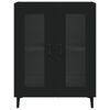 vidaXL Credenza Nera 69,5x34x90 cm in Legno Multistrato