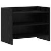 vidaXL Mobile TV 60 x 33 x 47 cm Rovere Nero Legno ingegnerizzato