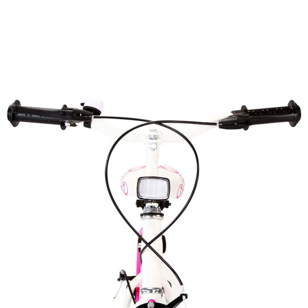 vidaXL Bici per Bambini 20 pollici Rosa e Bianca