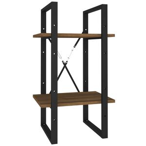 vidaXL Libreria 2 Ripiani Rovere Marrone 40x30x70 cm Legno Multistrato