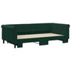 vidaXL Divano Letto con Letto Estraibile Verde Scuro 100x200cm Velluto