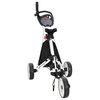 vidaXL Carrello da golf Nero e Bianco Alluminio Pieghevole
