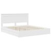 vidaXL Letto con Contenitore Bianco 200 x 200 cm Legno multistrato