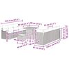 vidaXL Set Divano da Giardino 11 pcs Grigio polyrattan