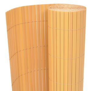 vidaXL Recinzione da Giardino a Doppio Lato in PVC 90x300 cm Gialla