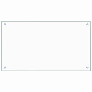 vidaXL Paraschizzi per Cucina Trasparente 90x50 cm in Vetro Temperato
