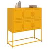vidaXL Credenza Giallo Senape 100,5x39x107 cm in Acciaio