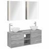 vidaXL Set di Armadi da Bagno 5 pcs Sonoma grigio Legno ingegnerizzato