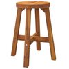 vidaXL Sgabello Marrone 38x38x45 cm Rotondo Legno Massello di Acacia
