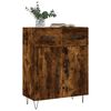 vidaXL Credenza Rovere Fumo 69,5x34x90 cm in Legno Multistrato