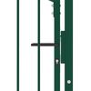 vidaXL Cancello per Recinzione con Punte in Acciaio 100x175 cm Verde